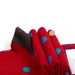 Dandy Street – shop online – accessori uomo calzini uomo cotone – calze da uomo con motivo a pois – Pois Strawberry