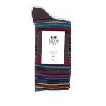 Dandy Street - shop online - accessori uomo calzini uomo cotone - calze da uomo in cotone multicolor - Stripes Brown