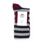 Dandy Street – shop online – accessori uomo calzini uomo cotone – calzini da uomo a righe College Bordeaux