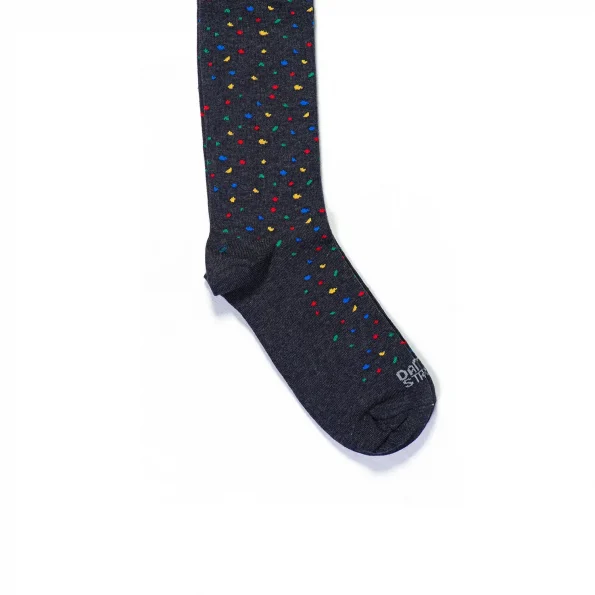 Dandy Street - shop online - accessori uomo calzini uomo cotone - calzini da uomo neri in cotone - Confetti Black