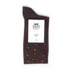 Dandy Street – shop online – accessori uomo calzini uomo cotone – calzino da uomo marrone in cotone – Confetti Brown