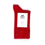 Dandy Street - shop online - accessori uomo calzini uomo cotone - calzino da uomo rosso in cotone - Confetti Strawberry