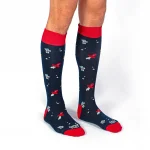 Dandy Street – shop online – accessori uomo calzini uomo cotone – calzini con razzi, pianeti e astronavi – Space Socks